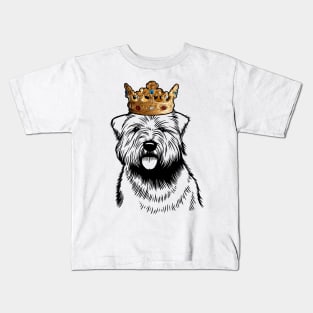 Glen of Imaal Terrier Dog King Queen Wearing Crown Kids T-Shirt